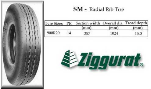 ZIGGURAT SM Radial Rib Tire